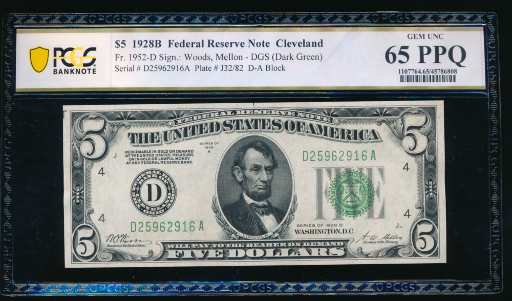 50 Dollars, Federal Reserve Note, United States, 1928