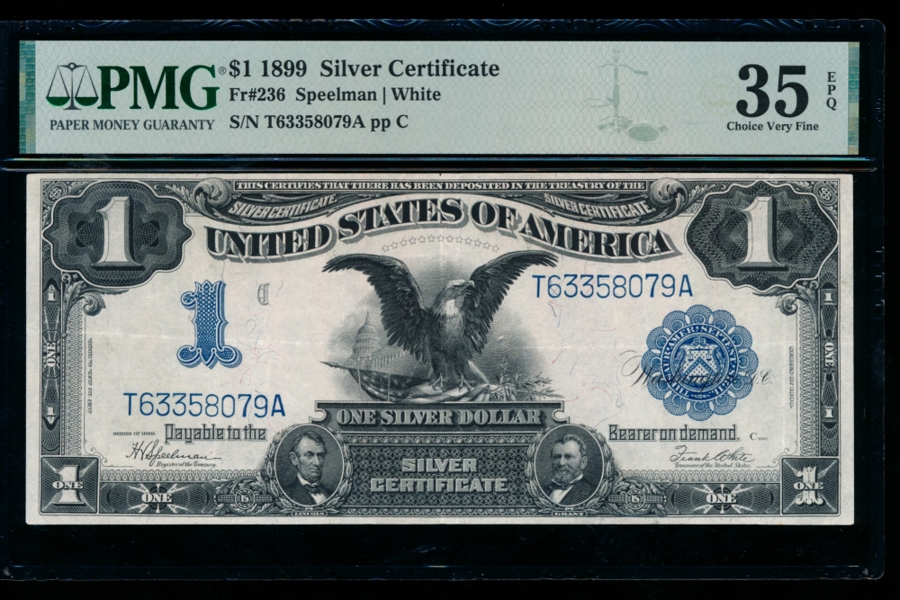 Fr. 236 1899 $1  Silver Certificate  PMG 35EPQ T63358079A
